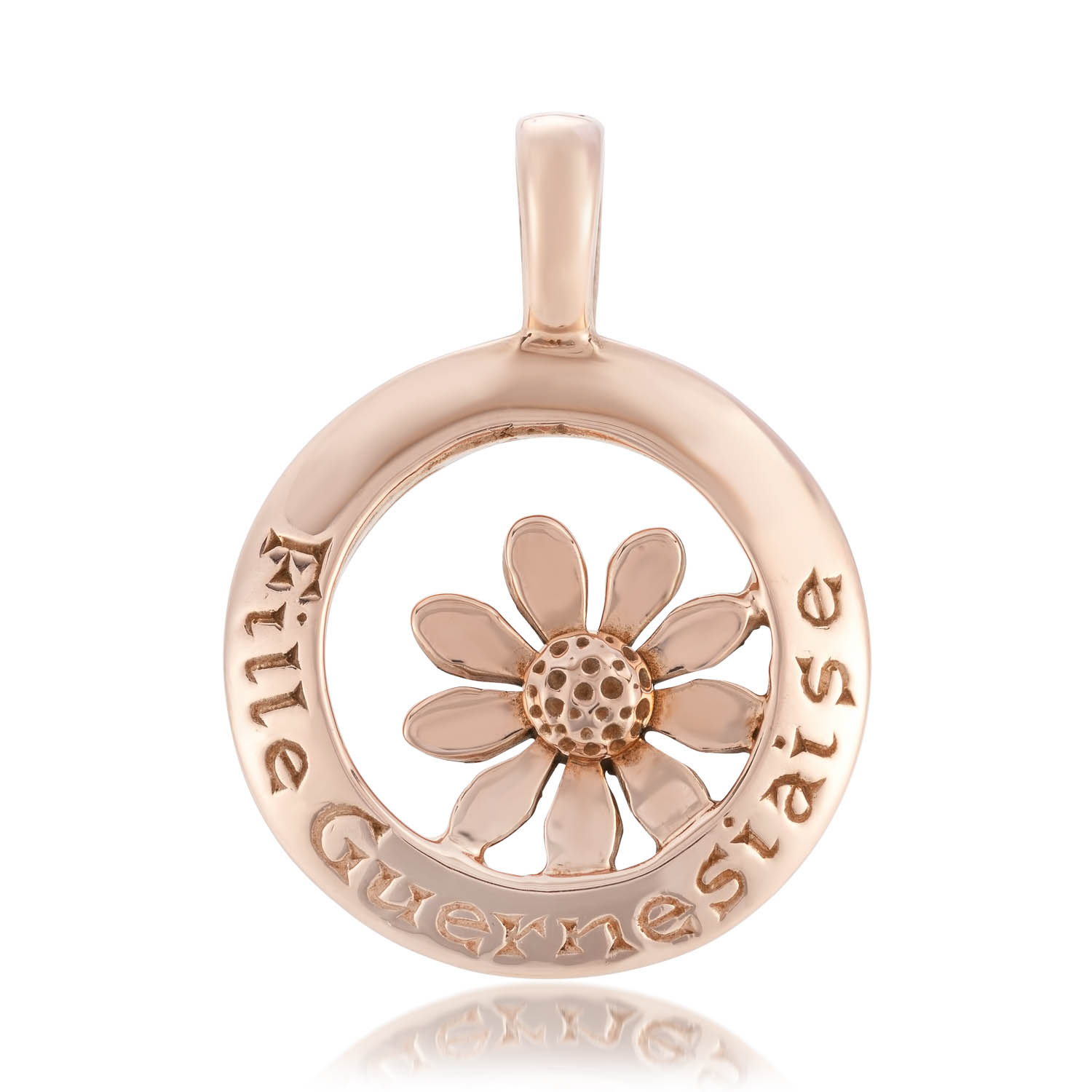 9ct Rose Gold Pendant (Guernsey Girl)