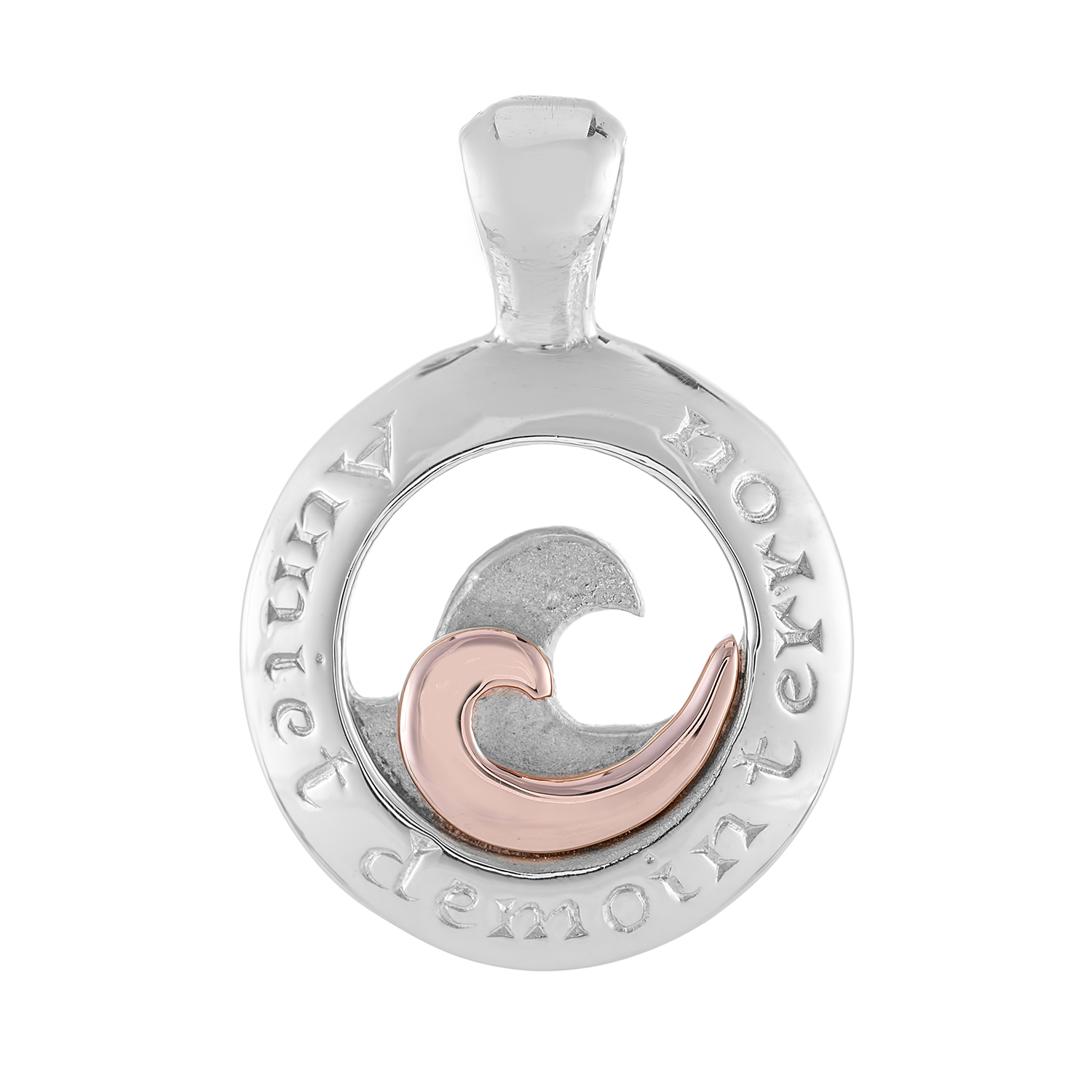 Sterling Silver and 9ct Rose Gold Pendant (Today Tomorrow Always)