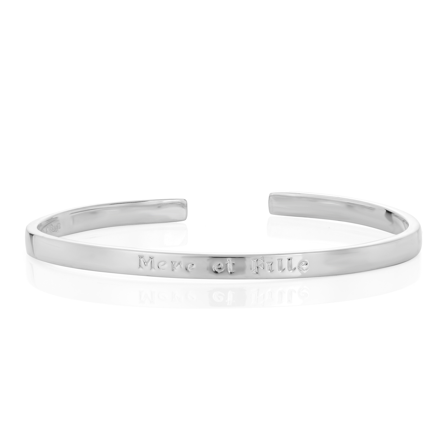 Sterling Silver Bangle (Mother & Daughter)