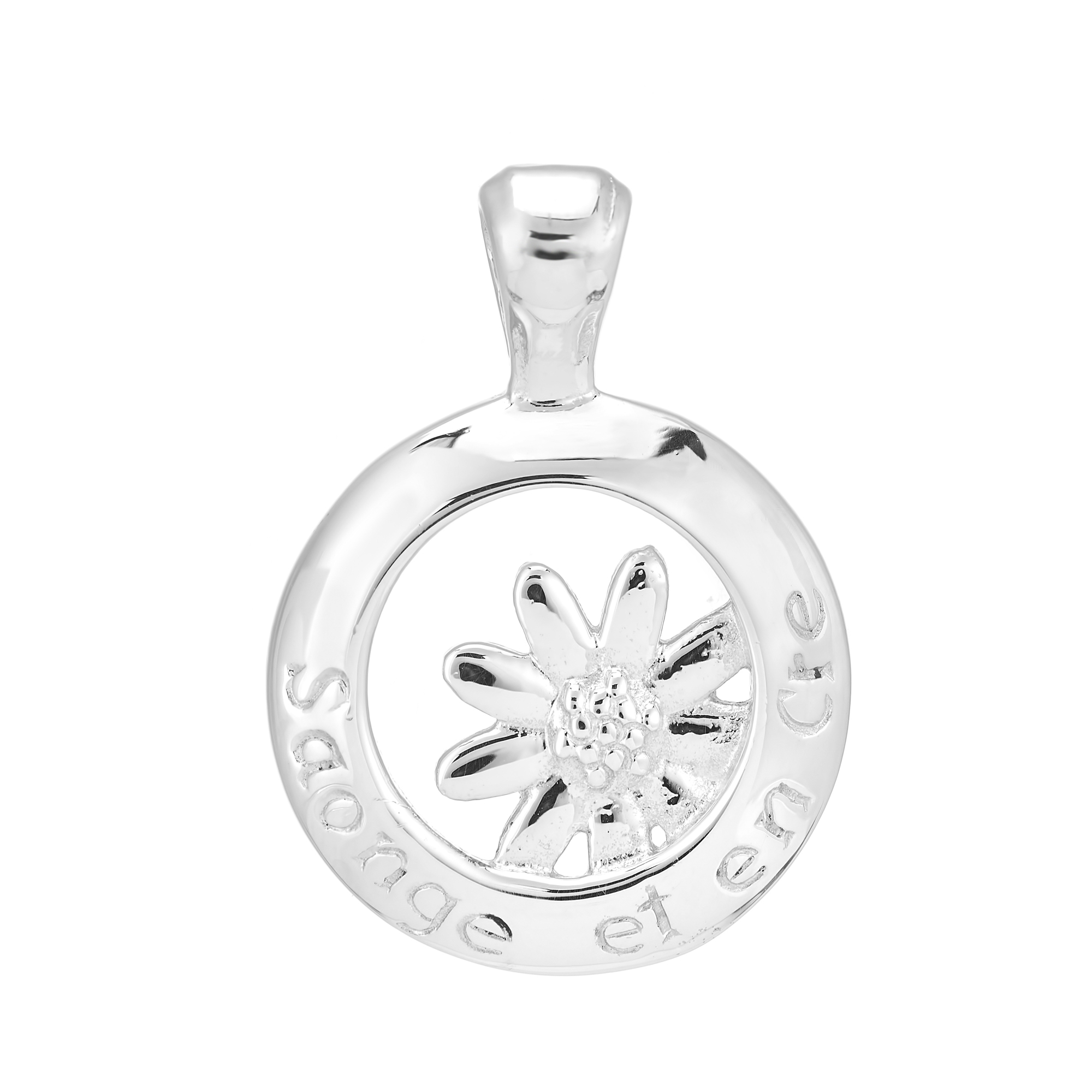 Sterling Silver Daisy Pendant  (Dream and Believe )