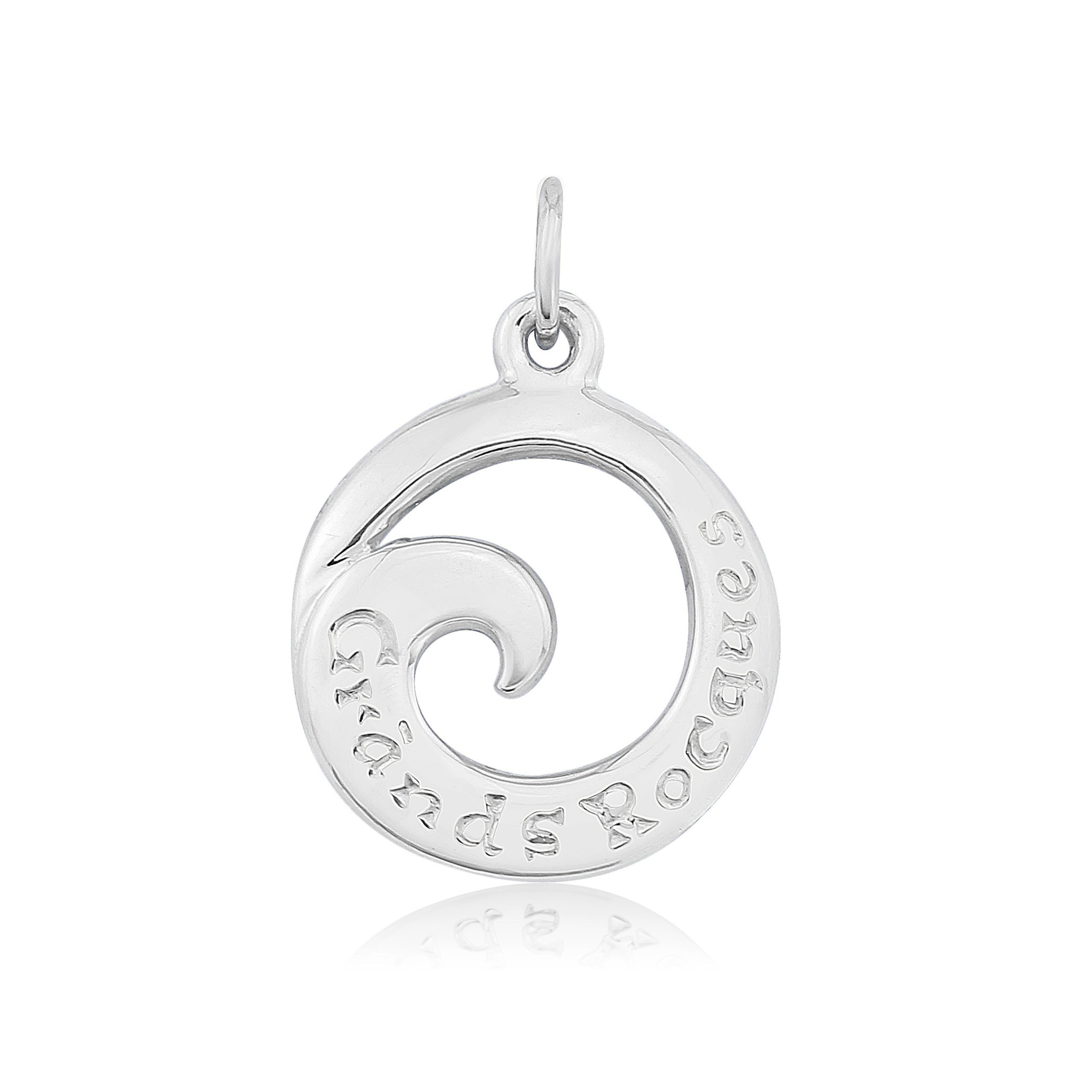 Grands Rocques Sterling Silver Charm / Pendant  (Beach / Bays)
