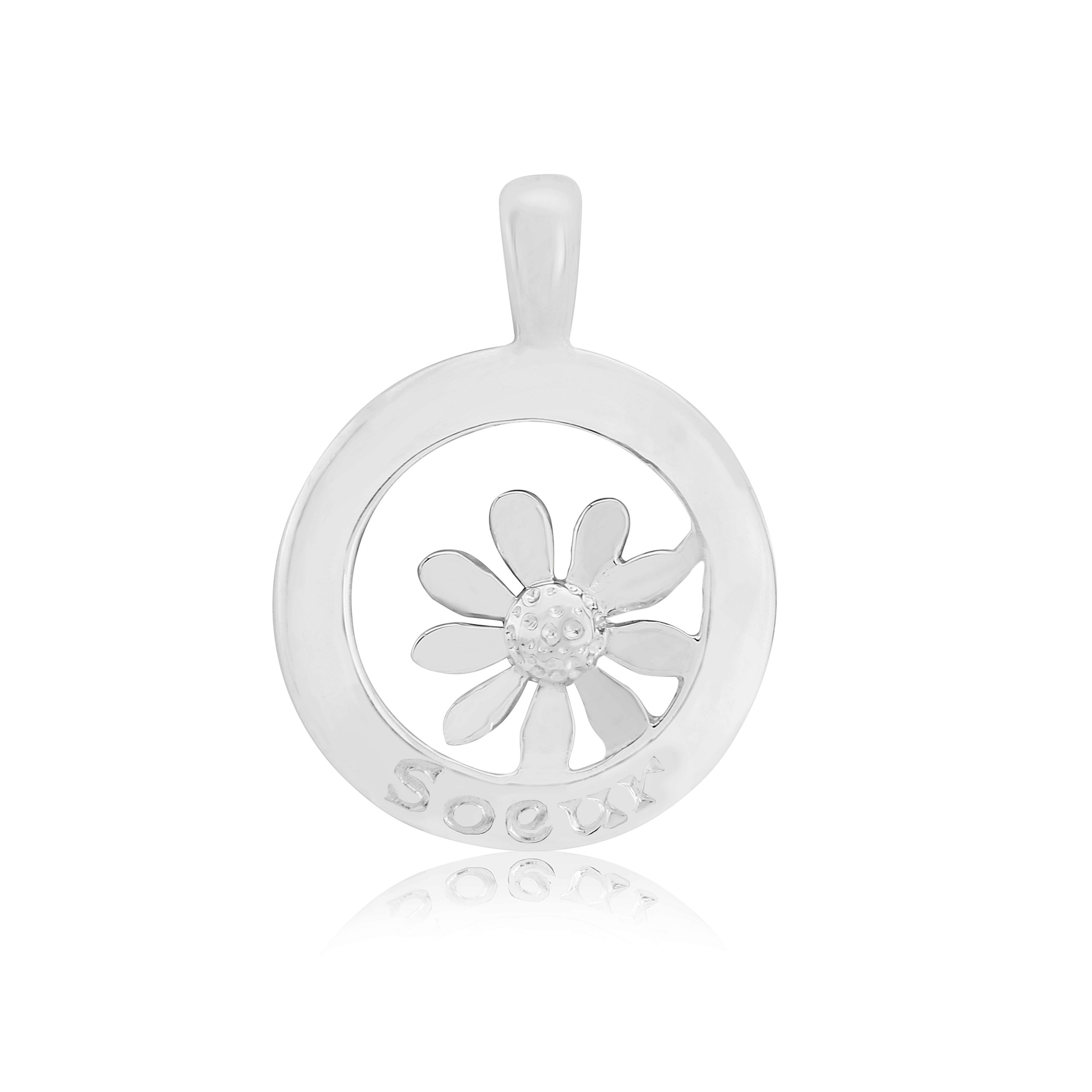Sterling Silver Sister Daisy Pendant
