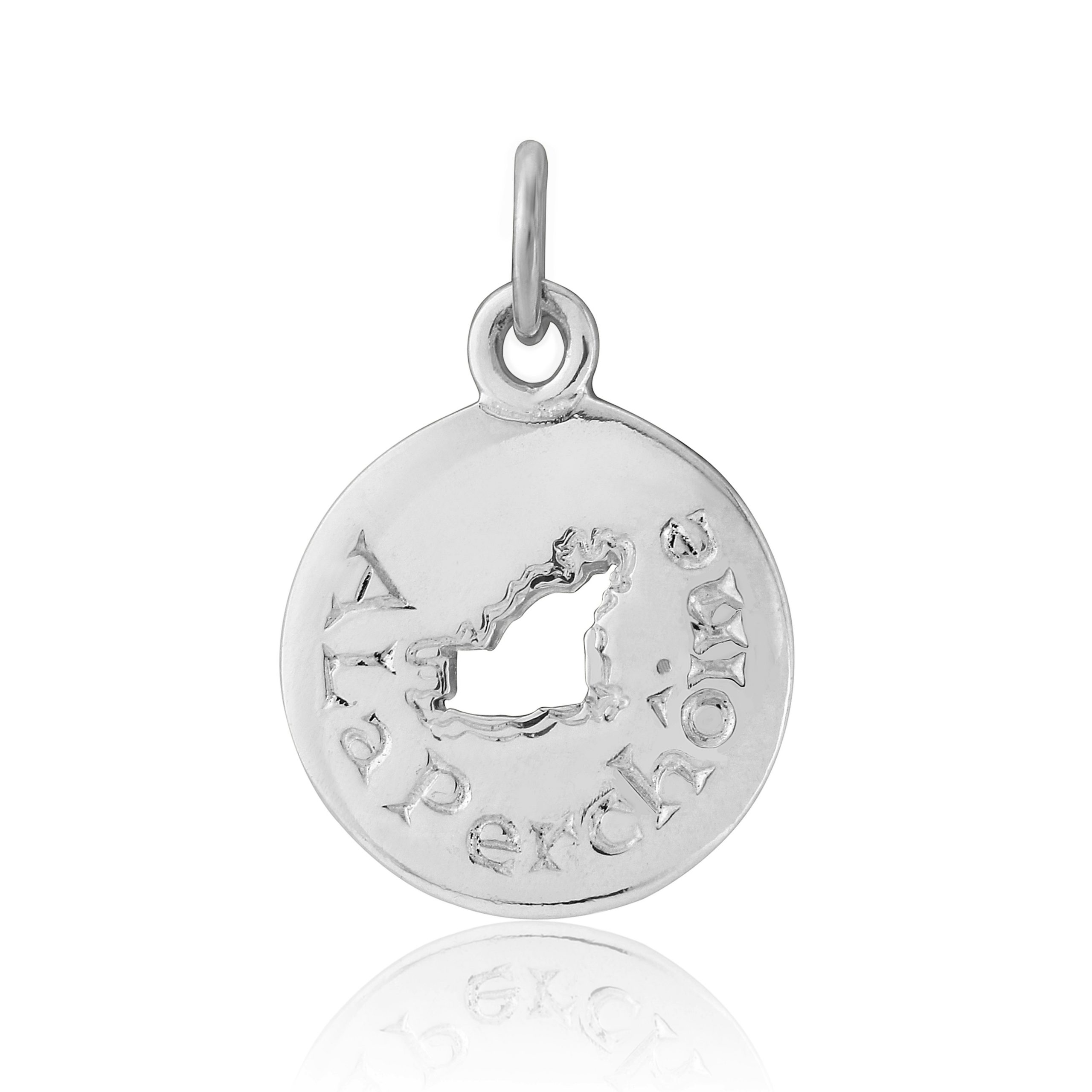 Sterling Silver Map Charm / Pendant