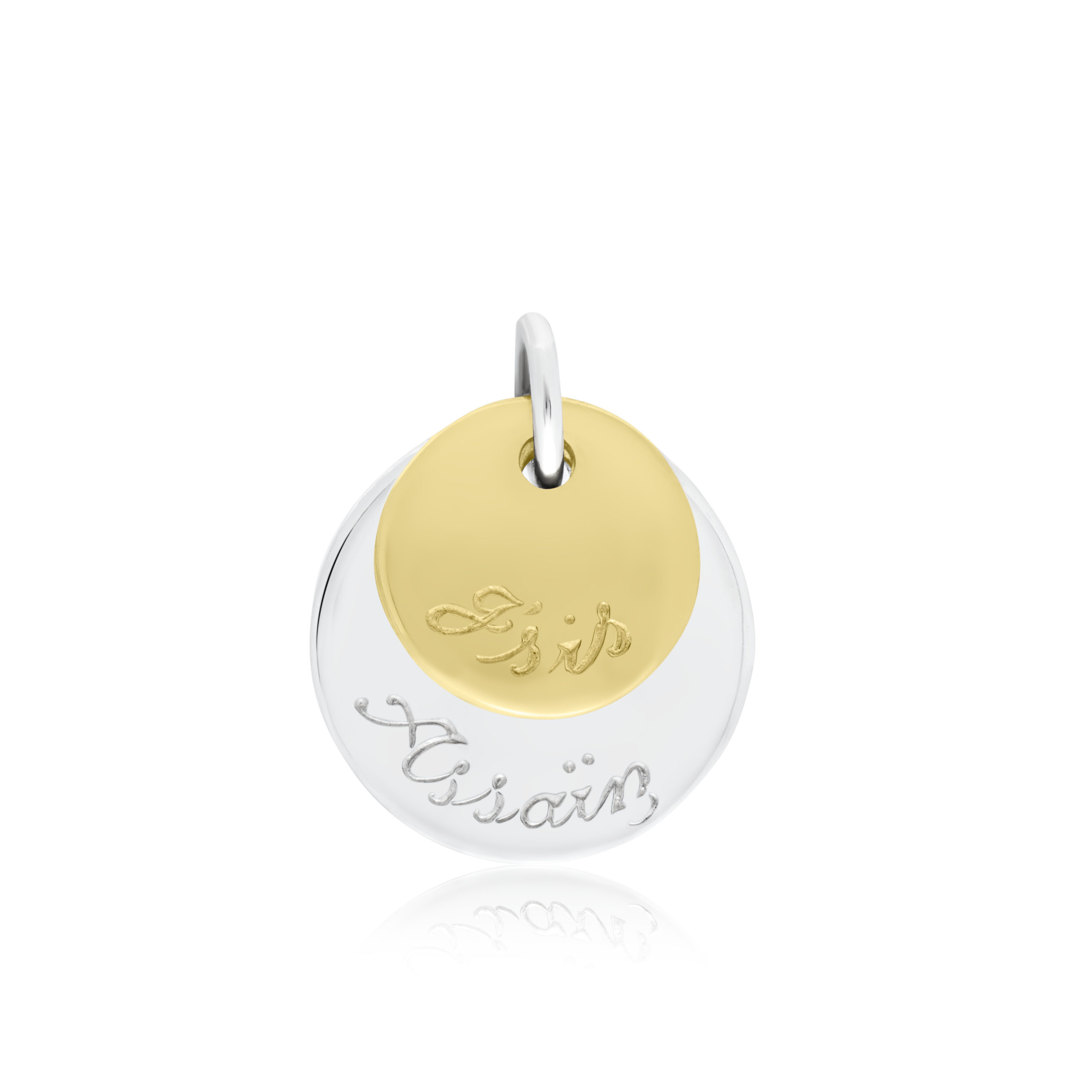 I Am Enough Sterling Silver & 9ct Yellow Gold Charm / Pendant