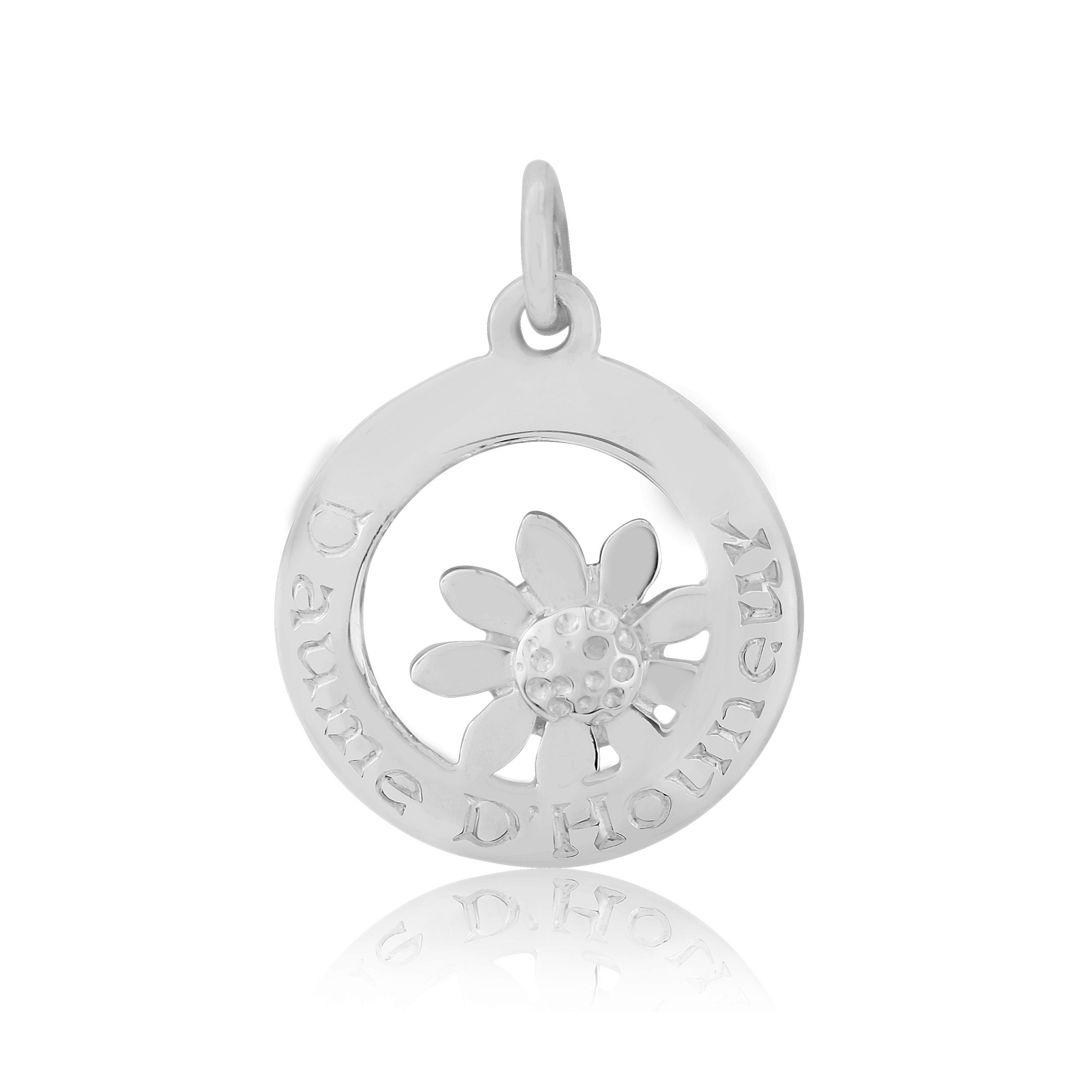 Sterling Silver Daisy Charm/Pendant (Matron Of Honour)