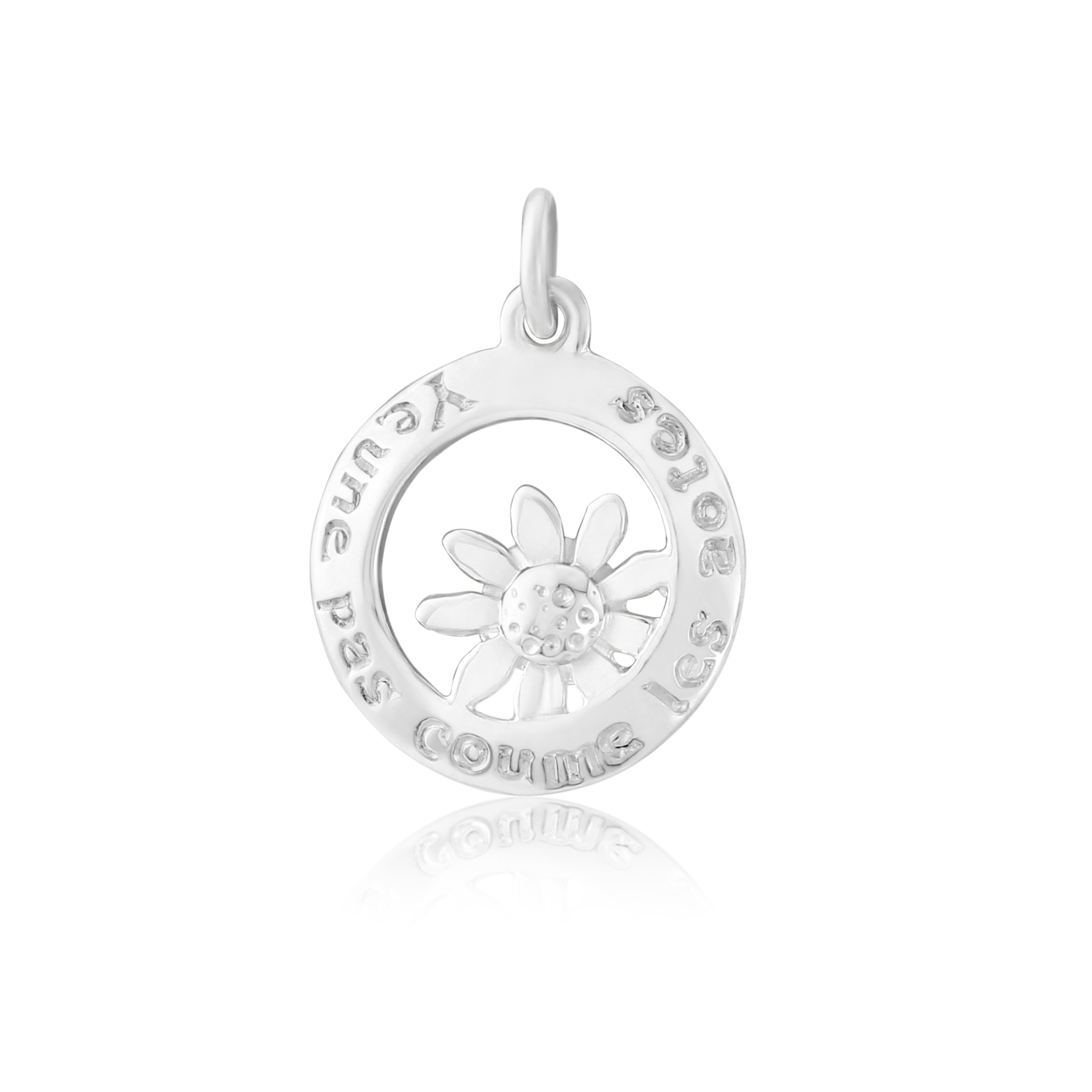 Sterling Silver Daisy Charm/Pendant (One In A Million)